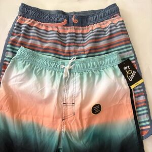 Art Class Vibrant Striped and Ombre Shorts